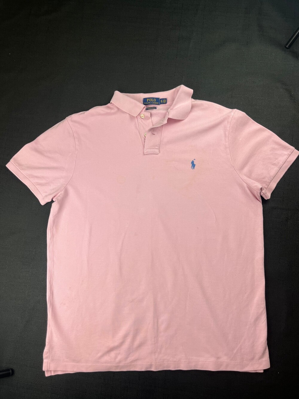 Polo Ralph Lauren Custom Slim Fit XL Pink Polo Shirt